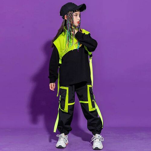 Childrens sreet dance rend suit, boys drum performance suit