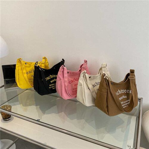 Childrens Bag Fashion Letters Canvas Crossbody Bag tendy Co