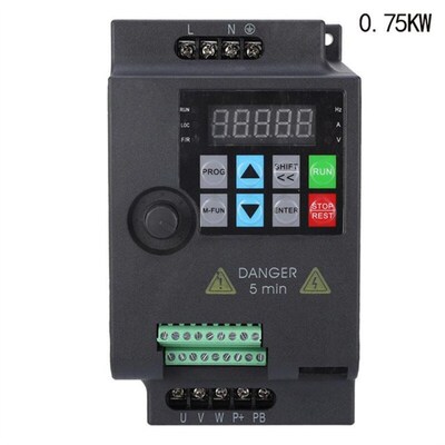 VFD Inverter 0.75/1.5/2.2kW Frequency Converter 3 Phase Inpu