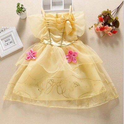 Girls Princess Dress Kids Cinderella Snow White Aurora Sofia