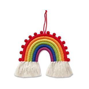 Decorative pendant woven rainbow pendant