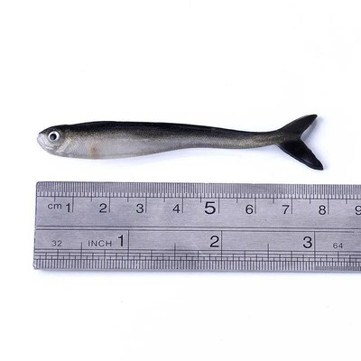 10PCS/Bag Fishing Soft Bait 8cm Wobbler Artificial Bait Shri