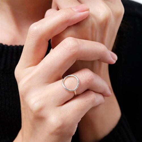 e-Manco rendy Stainless Steel Rings for Women Vintage Geomet