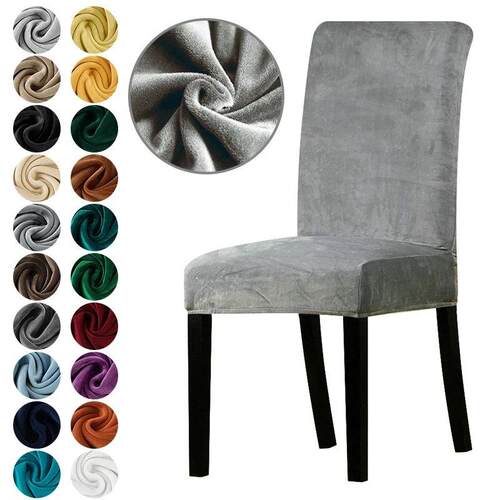 1Pieces Velvet Fabric Most Cheap Chair Covers Universal Size