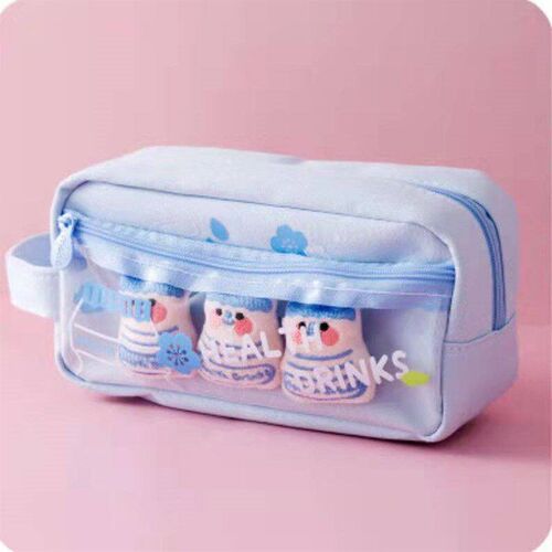 New Cute Pencil Bag Large Capacity Sall Girl Heart Pencil Ba