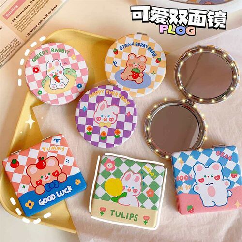 Mini Small Mirror Womens Portable Makeup Mirror Small Cute