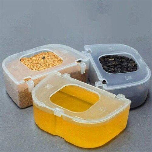 4 Pcs Bird Feeder Transparent Pigeon Parrot Chicken Quail