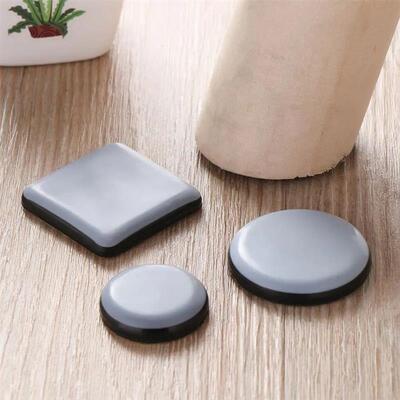 4Pcs Furniture Leg Sliders Pads Self-Adhesive Furniture Movi