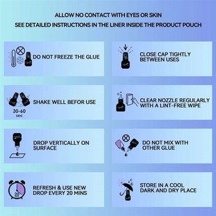 Eyelash Extension Glue 0.5-1 Sec Fast Dry Individual Lashes