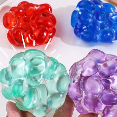 Creative Sticky Colorful Bead Squeezing Toy Sss Relief TPR H