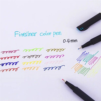 Journal Colored Fine Point Pens 12/24ps Fineliner Pen for No