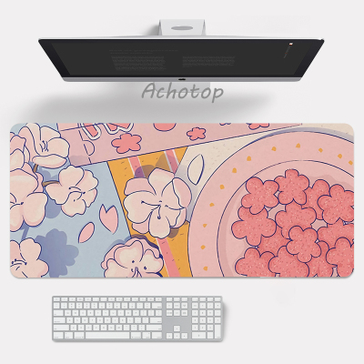 Large Anime Pink Mousepad Gamer Cute Kawaii XXL Gaming Mouse