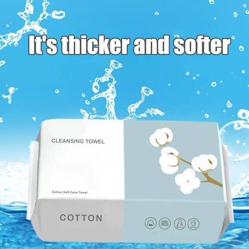 100PCS Natural Disposable Face Towel Travel Facial Cleansing