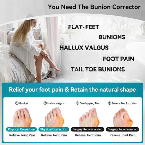 Fabric Bunion Corrector Breathable Adjustable Hallux Valgus