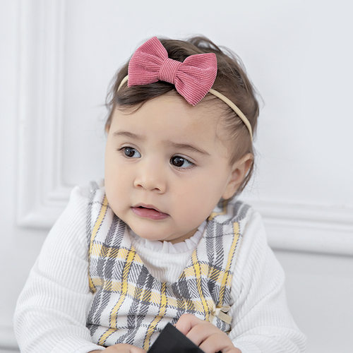 Baby Headband Bow Headbands For Girl Corduroy Head Band Thin