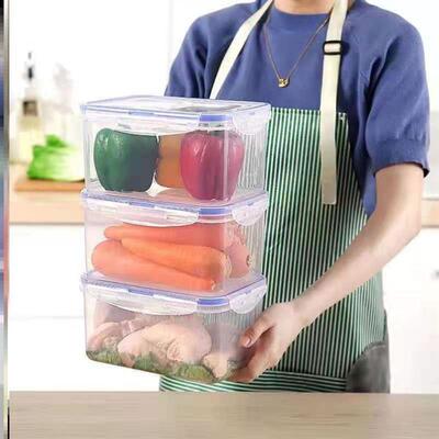 plastic food fruit storage box  container lunch fridge保鲜盒