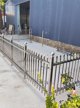 不锈钢变压器箱变围栏围墙护栏工厂小区别墅庭院固定栏杆隔离栅栏