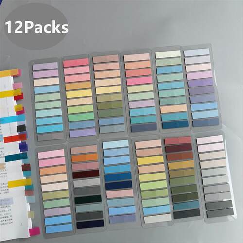 12Packs/Set Transparent Sticky Notes SelfAdhesive Posted It