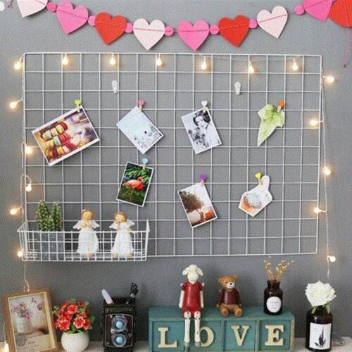 Grid photo Wall decoration simple photo frame wall shelf Iro