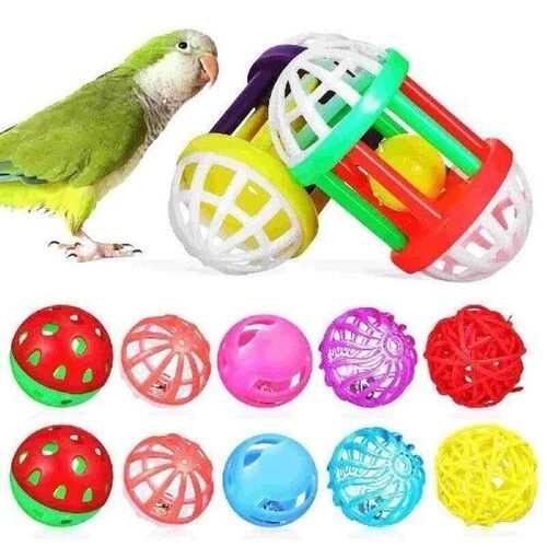 12 Pcs Bird Toy Ball Flexible Toys Exercise Cage Grinding