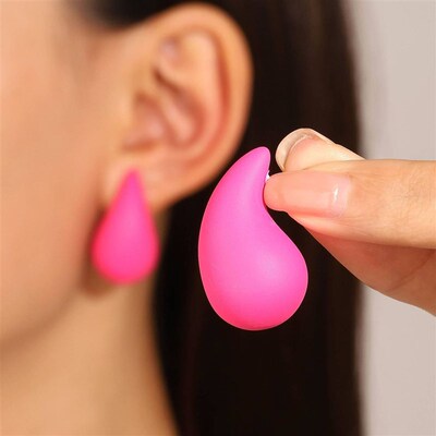 Exaggerated large water drop earrings retro earring female