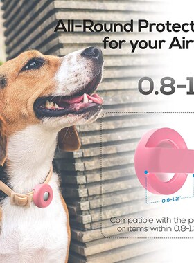 Silicone Airtag Case For Apple Cat Dog Collar Clip Cover Pet