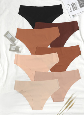 Silk Women Sports Thongs g string Seamless Panties Underwear