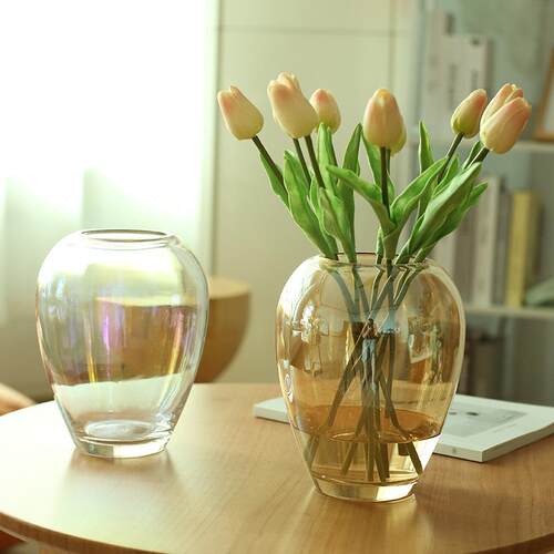 Japanese glass vase flower applicator floral bottle ornament