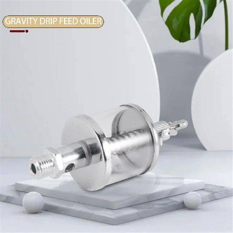 50mL Engine Machine Lubricator Oil Gravity Drip Feed Oiler - 实物图