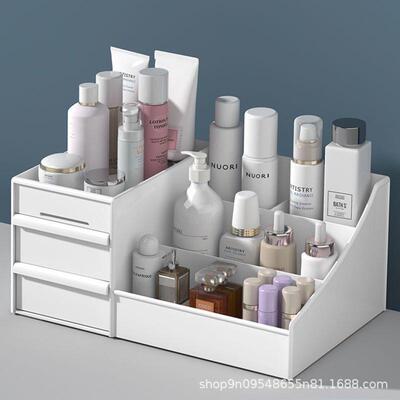 Organizer Drawers Plastic Cosmetic Storage Box Desk Make Up