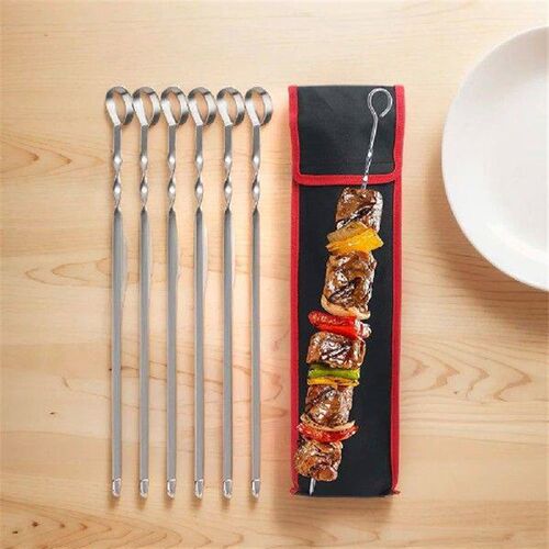 Kabob Skewers Stainless Steel BBQ Kabob Skewers Reusable