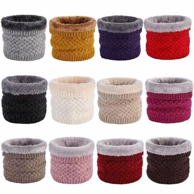 Neck Warmer Wind Resistant Warm Woolen Yarn Skiing Cycling