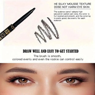 3Pcs Waterproof & Sweat-Proof Black Eyeliner Pencil - Long-L