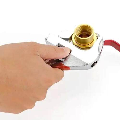 Open-end adjustable wrench short handle wrench tool multi-fu