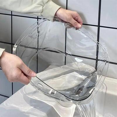 Washstand Transparent Thickened Washbasin Household Large Pl