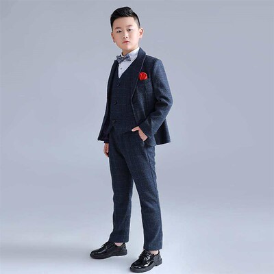 Childrens Suit Three-Piece Set Large-Size Childrens Plus-S