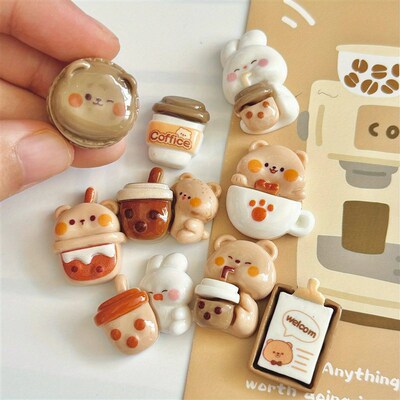 9pcs Oval Plastic Cartoon Animal Magnets, Cute Restaurant Th