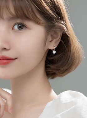 Commuting Elegant Short Ear Buckle Niche Simple Design Sense