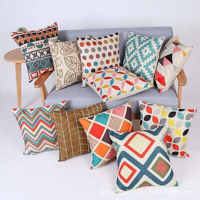 geometric cushion cover decorative throw pillows chair cover