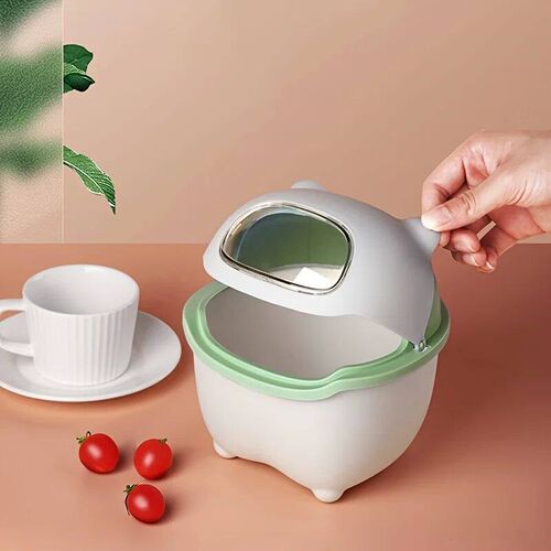 1pc Cartoon Desktop Trash Can For Office Desks, Storing Garb