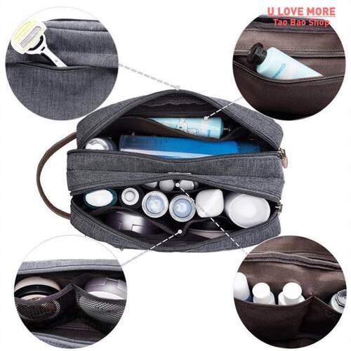 Toiletry Bag for Men Small Nylon Dopp Kit Lightweight Travel