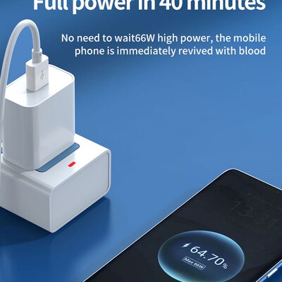 6A 66W USB C Type-C Super Fast Charging Cable Charger Phone