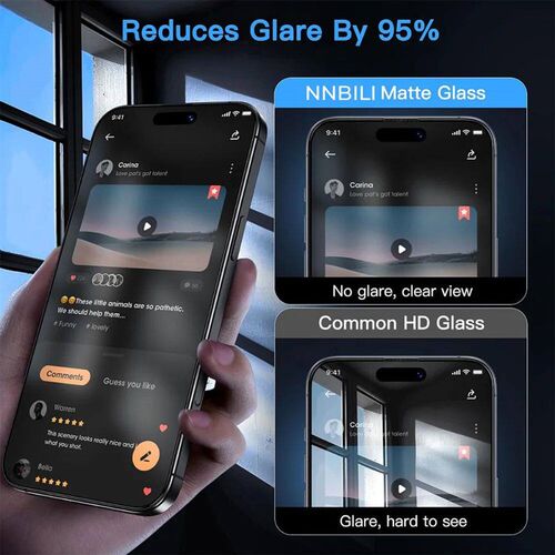 NNBILI 3Pack Oleophobic Coating Dust Free Easy Installation