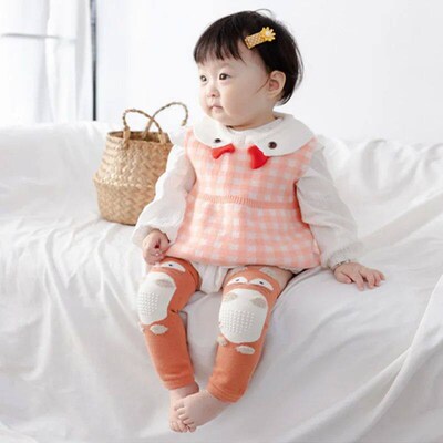 Cartoon Animal Leg Warmers For Kids Non Slip Knee Protector