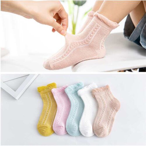 Spring and Summer Thin Mesh Baby Socks Cartoon Cotton Socks