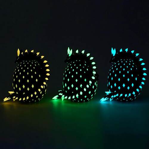 3D Printed Dragon Egg Luminous Dragon Egg Figurine Flexible