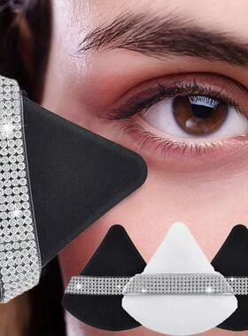 Diamond Triangle Velvet Setting Puff Ribbon Detail Powder Sp