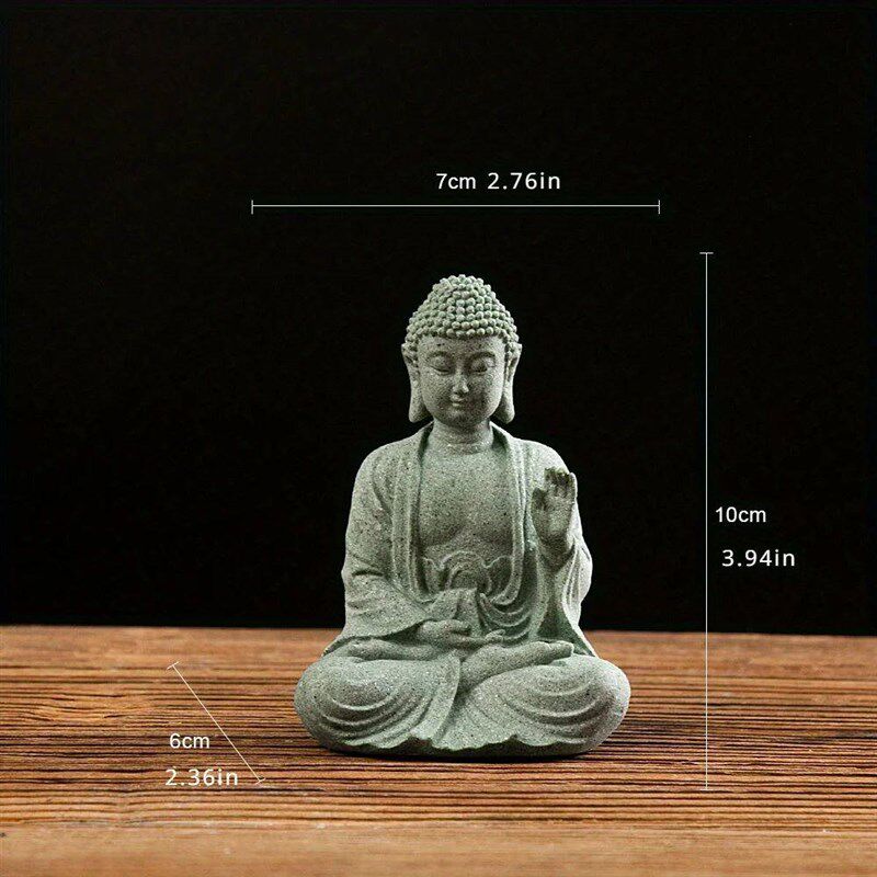 Buddha Garden Statue Fish Tank Decoration Mini Buddhism Figu图片