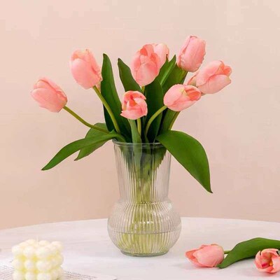 Nordic Style Simple Transparent Vase Ins Feng Shui Flowers G