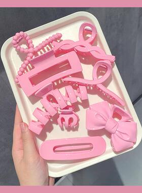 Hair Claws Pink Cute Girls Hair Clips Claw for Women 抓发夹